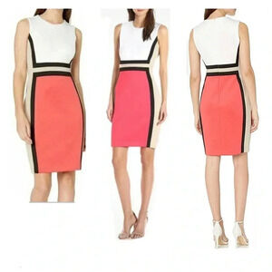 Calvin Klein Color Block Dress Size 4